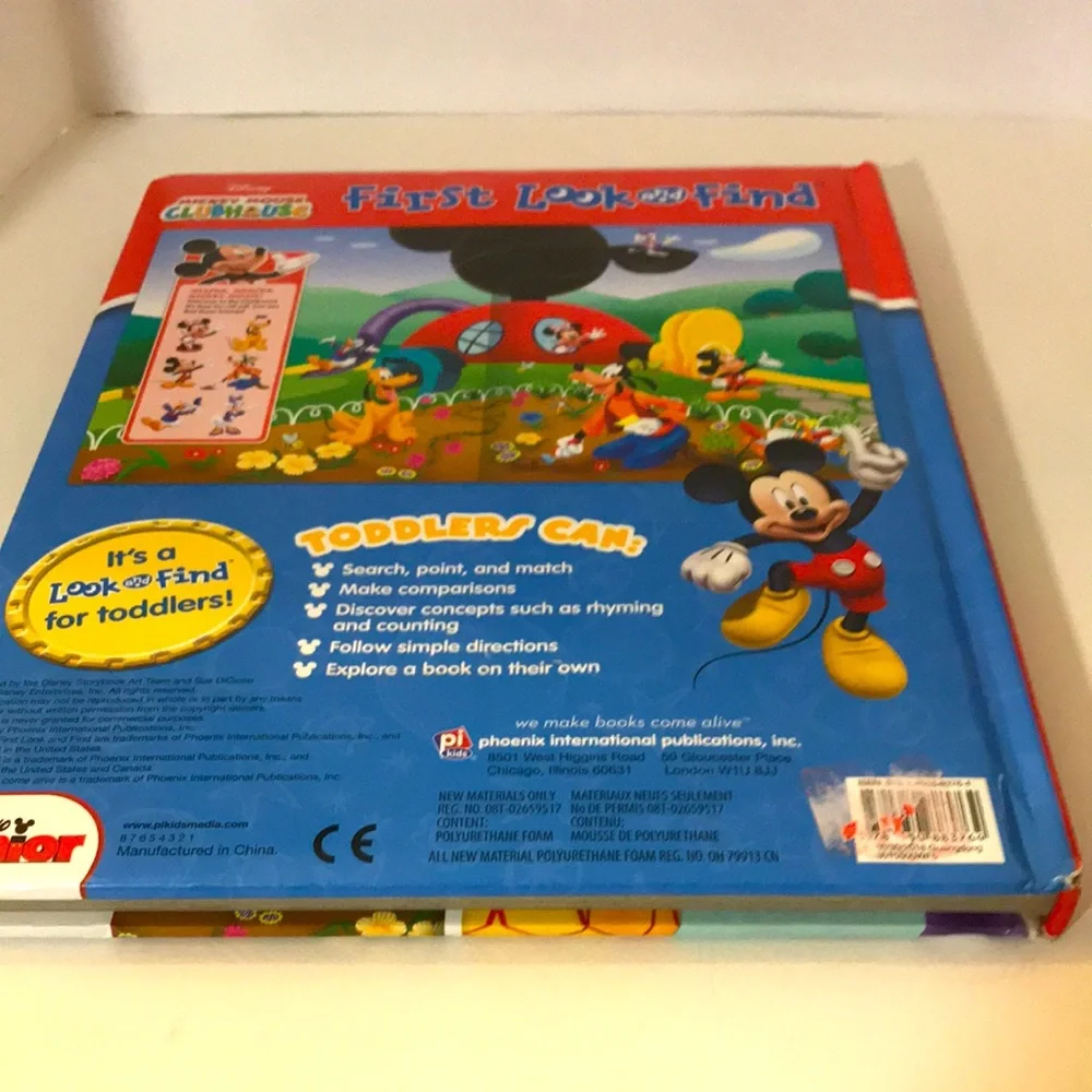 Disney Mickey book first look and find books(2) travel reading kids books